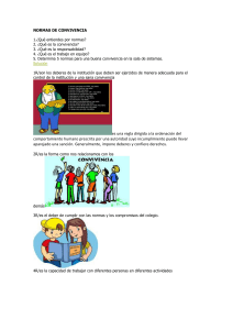 normas de convivencia