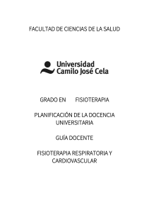 Fisioterapia respiratoria y cardiovascular