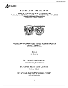 1 Dr. Javier Luna Martínez Dr. Carlos Javier Mata Quintero Dr. Erwin