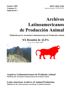 ALPA v 15 s 1 - Asociación Latinoamericana de Producción Animal