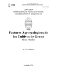 Factores Agroecológicos de los Cultivos de Grano