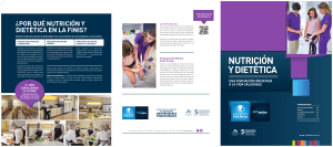 NuTrICIÓN Y DIETéTICA - Universidad Finis Terrae