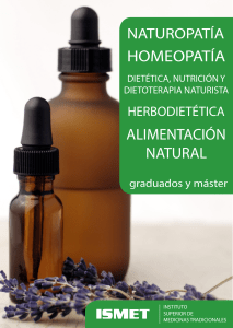 naturopatía - homeopatía