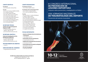 iii congreso internacional de prevención de lesiones