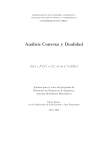 Análisis Convexo y Dualidad