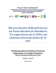 Microcentrales Hidroeléctricas en Áreas Rurales de Honduras “La