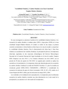 Variabilidad Climática y Cambio Climático en la Zona Conurbada