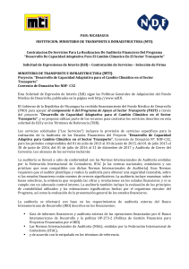 MINISTERIO DE TRANSPORTE E INFRAESTRUCTURA (MTI)