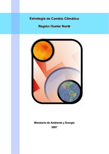 Estrategia de Cambio Climático Región Huetar Norte