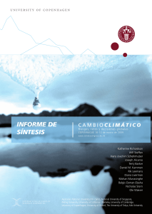 informe de síntesis - Sustainability Science Centre