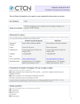 Asistencia Técnica del CTCN Formulario de Presentación de