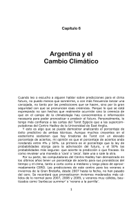 Argentina y el Cambio Climático