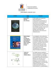 Campo Ambiente, Tecnolog&iacute;a y Salud