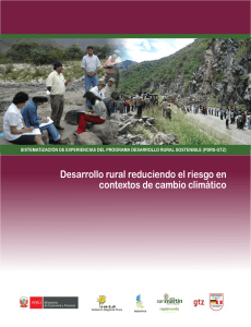 (PDRS-GTZ), Desarrollo rural reduciendo el riesgo