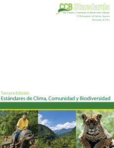 Est&aacute;ndares de Clima, Comunidad y Biodiversidad