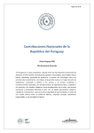 Contribuciones Nacionales de la República del Paraguay