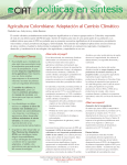 Agricultura Colombiana: Adaptación al Cambio - DAPA