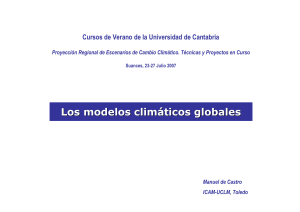 ecuaciones de los modelos climáticos globales