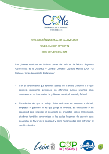 Declaración - COY México 2016
