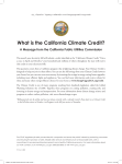 What is the California Climate Credit?