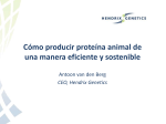 Cómo producir proteína animal de una manera eficiente y