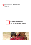 Cooperación Suiza al Desarrollo en el Perú