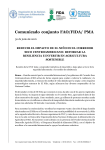 Comunicado conjunto FAO/FIDA/ PMA