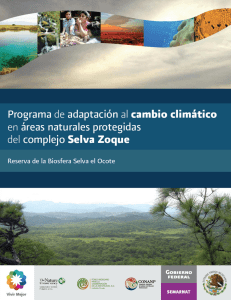 RE Selva Zoque - Cambio Climático en Áreas Naturales