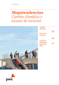 Megatendencias Cambio clim&aacute;tico y escasez de recursos