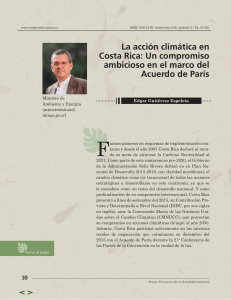 La acci&oacute;n clim&aacute;tica en Costa Rica: Un compromiso