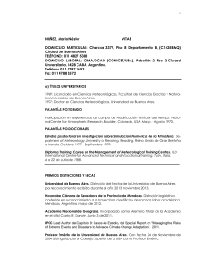 NUÑEZ, Mario Néstor VITAE DOMIICILIO PARTICULAR: Charcas