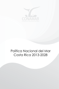 Política Nacional del Mar Costa Rica 2013-2028