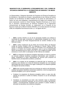 manifiesto del iv seminario latinoamericano y del caribe de