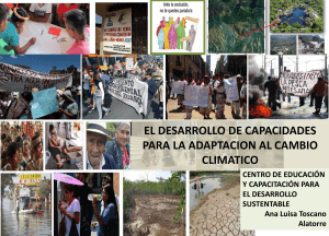 EL DESARROLLO DE CAPACIDADES PARA LA ADAPTACION AL