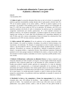 5 pasos para enfriar el planeta y alimentar a su gente