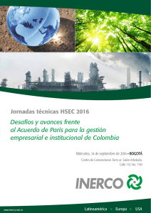 Desafíos y avances frente al Acuerdo de París para la gestión