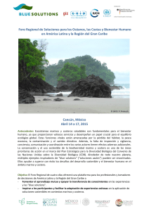 Foro Regional de Soluciones para los Oc&eacute;anos, las