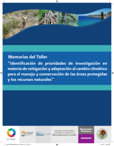 Memorias del Taller - Cambio Climático en Áreas Naturales