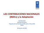 Presentación PNUD - INDCs y Adaptación
