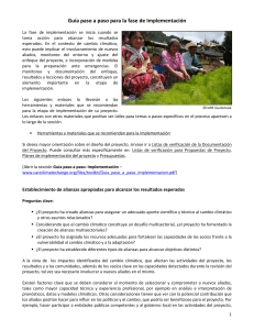 Guía paso a paso para la fase de Implementación