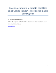 Caribe insular y cambio climático