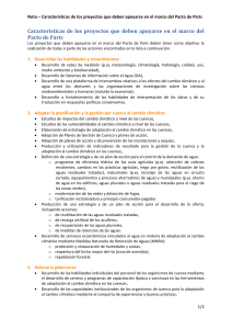 Caractéristiques des projets à soutenir dans le cadre du