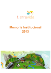 Memoria 2013 - Fundación TierraVida