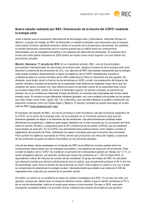 Nuevo estudio realizado por REC: Disminución de la brecha del