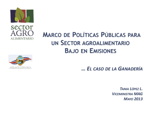 Marco de Políticas Públicas para un Sector Agroalimentario Bajo en
