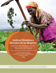 Justicia Climática y Derechos de las Mujeres