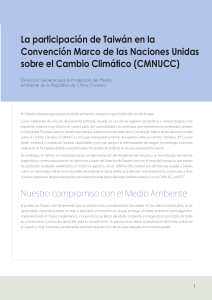 La participación de Taiwán en la Convención Marco de las
