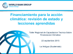 Financiamiento para la acción climática: revisión de estado y