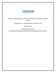 Tendencias migratorias, Pautas y Marcos Legales de