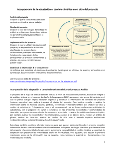 Ciclo del proyecto - CareClimateChange